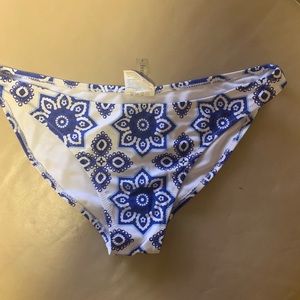 2 for $10 - Blue and white bikini bottoms